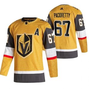 Herren Vegas Golden Knights Eishockey Trikot Max Pacioretty #67 2020-21 Kulta Authentic